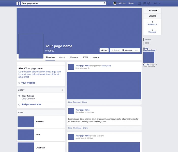 Facebook Templates For Business Pages