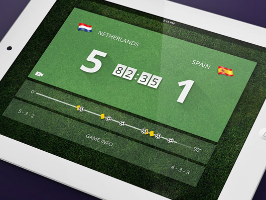 Football App Designs