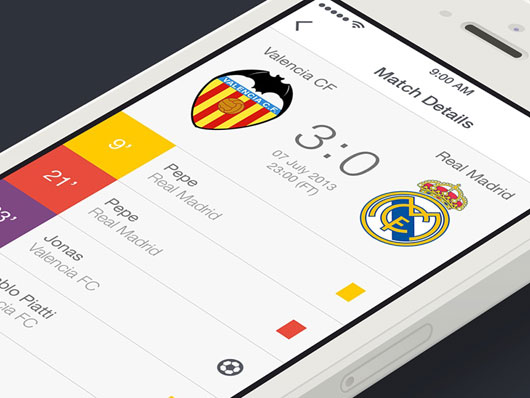Football App Designs
