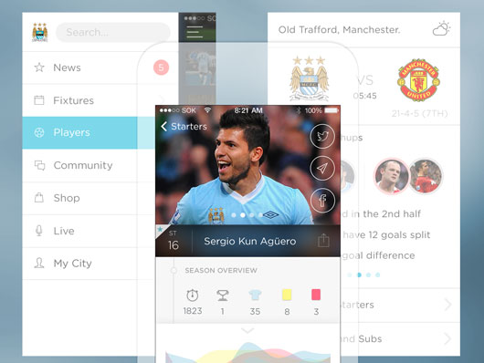 Football App Designs