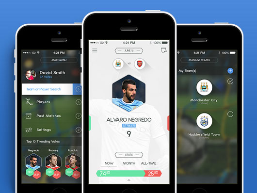 Football App Designs