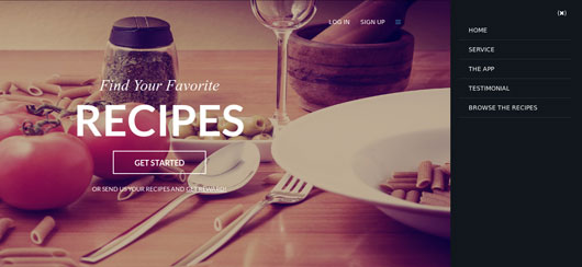 Free HTML Fudi Landing Page