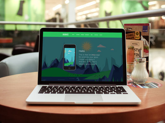 Free HTML App Landing Page