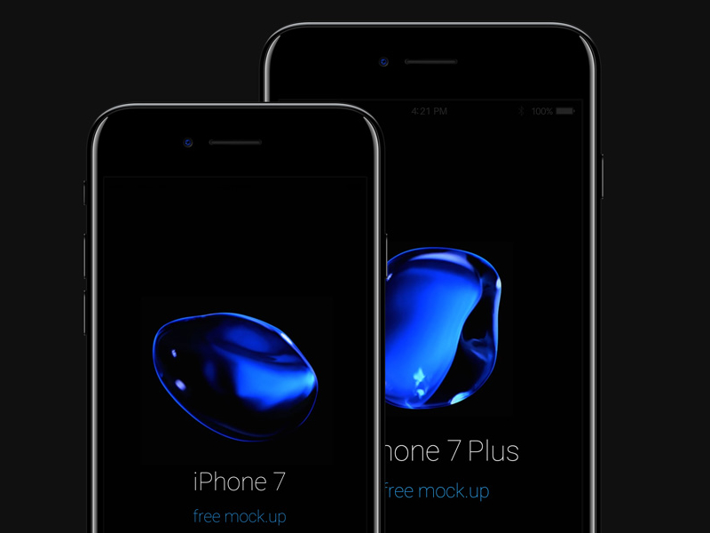 Free iPhone 7 Psd Jet Black Mockup by Pixeden Free iPhone 7 Psd Jet Black Mockup by Pixeden