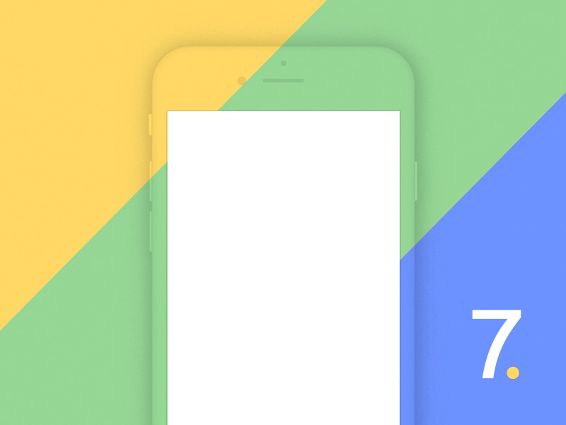 iPhone 7 Mockup PSD by Christopher MOrast iPhone 7 Mockup PSD by Christopher MOrast