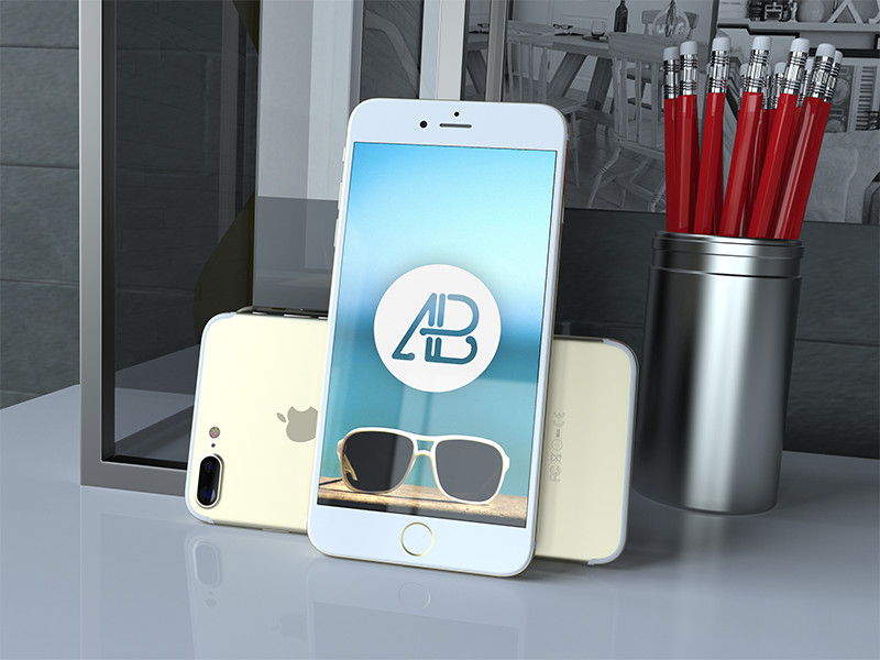 Realistic Gold Iphone 7 Plus Mockup by Anthony Boyd Realistic Gold Iphone 7 Plus Mockup by Anthony Boyd