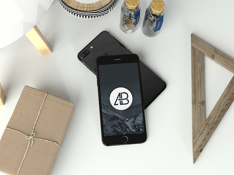 Realistic Jet Black Iphone 7 Plus Mockup by Anthony Boyd Realistic Jet Black Iphone 7 Plus Mockup by Anthony Boyd