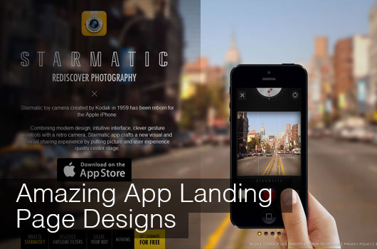 Mobile App Landing Pages
