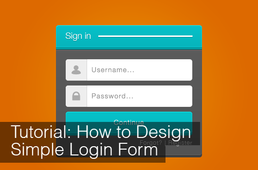 How to Design Login Form in Photoshop