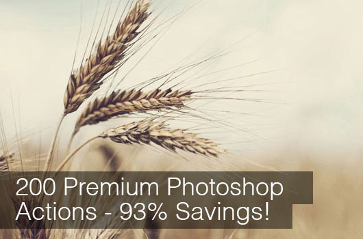 Awesome Deal: 200 Premium Photoshop Actions – Only $17! (93% off)