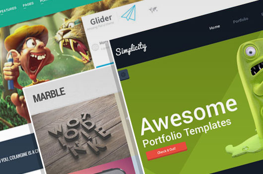 Flat Portfolio Website Templates
