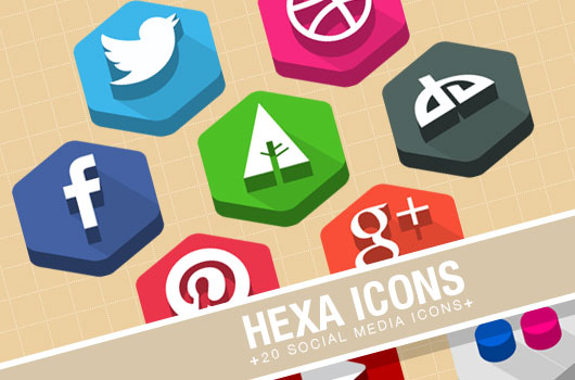 Free Flat Social Icons