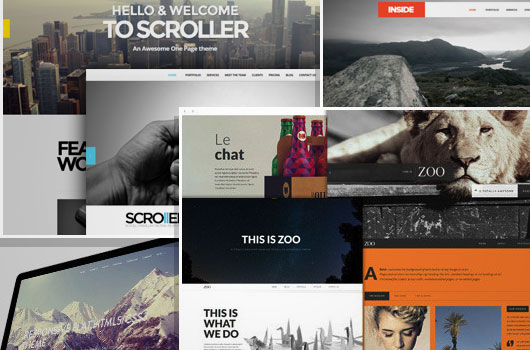 Parallax WordPress Portfolio Themes