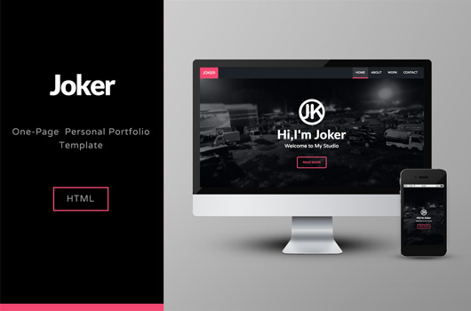 Free Single Page Portfolio Template