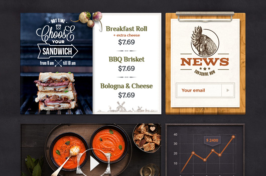 Restaurant GUI Kit (PSD)