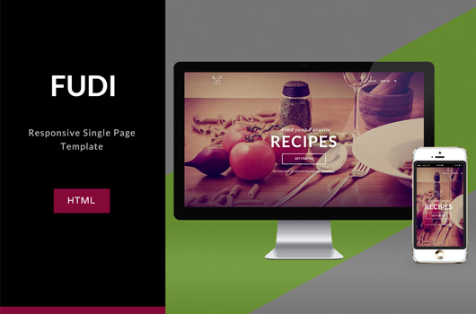 Free HTML Fudi Landing Page