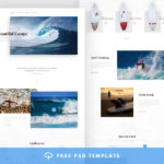 Surfing Free PSD Website Template