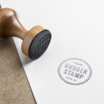 Rubber Stamp PSD Mockup