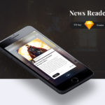 News Reader iOS App Template (.Sketch)