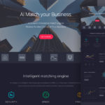 Merger – Free Dark Landing Page (.Sketch)