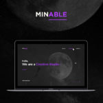 Minable Portfolio Website Template PSD