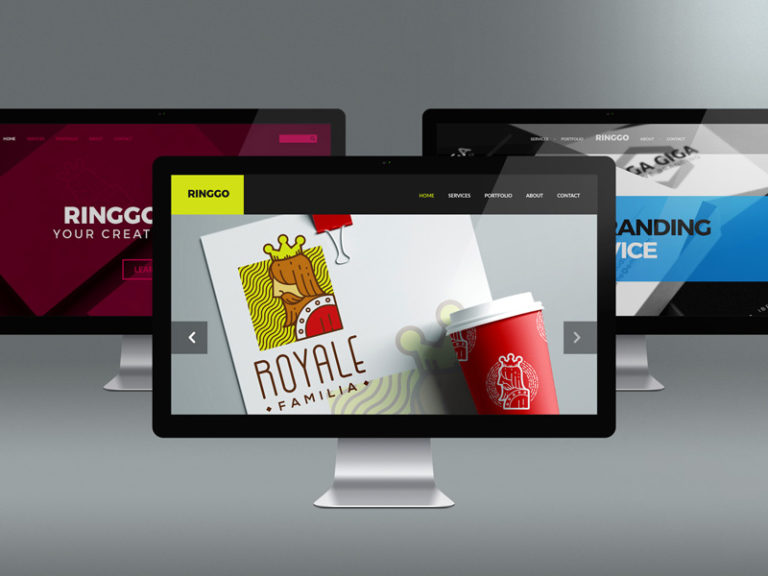 Free Ringgo One Page Portfolio PSD Template