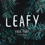 Leafy Free Brush Font