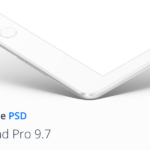 iPad Pro 9.7 White Mockup