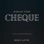 Cheque Font