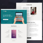 Victoria Landing Page PSD Template