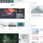 The Siren: Free Blog/Magazine Template (Sketch)