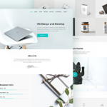 Piroll Minimal Portfolio Website PSD Template