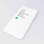 Free White Matte iPhone Mockup (PSD)