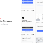 Login Screens UI Kit (Sketch)
