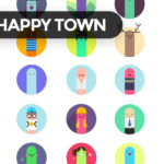 Happtizens Character Creator Set (35 Characters, AI, EPS, PNG)