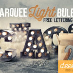 Marquee Light Bulbs Chaos Lettering