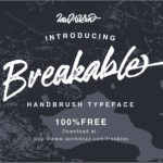 Breakable Free Typeface