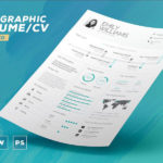 Infographic Resume Template (INDD, IDML, PSD, DOCX, PDF)