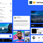 Vera Block: A Huge Set of Free Mobile UI Kit (Sketch, PSD)