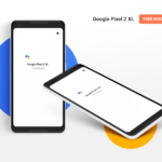 Google Pixel 2 XL Mockup (Top & Isometric Views)