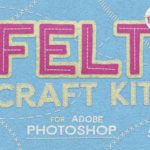 Free Felt Craft Kit for Adobe Photoshop