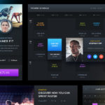 Free Dark Sports UI (PSD)