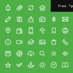 Free Uniicons (200 Line Icons, PSD)
