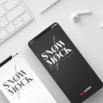 SnowMock – Free iPhone X Mockup