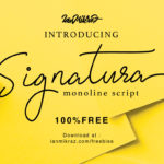 Signatura Monoline Free Typeface