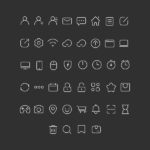 Free 100 Stroke Icons (PSD)