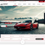 Car Showroom Web Design Template (PSD)
