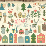Free Scandi Holidays Vector Pack