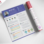 Professional Resume CV Template – Free PSD