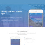 Free PSD – Eros App Landing Page